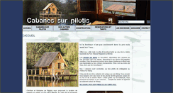 Desktop Screenshot of cabanes-sur-pilotis.com