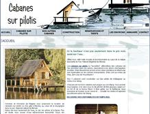 Tablet Screenshot of cabanes-sur-pilotis.com